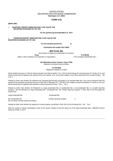 Thumbnail Boston Omaha 10-Q Quarterly Report FY2014 