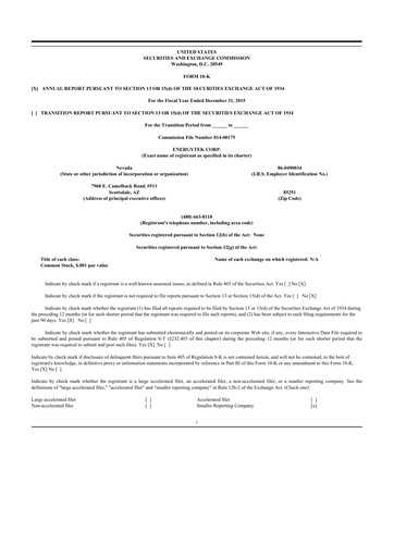 Thumbnail Red Cat Holdings 10-K Annual Report 2015