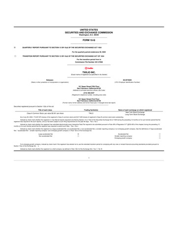 Vorschaubild Twilio 10-Q Quartalsbericht 2022 