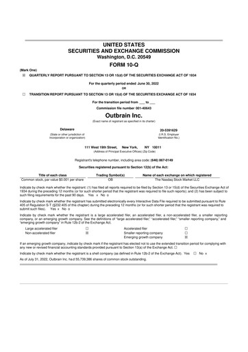 Thumbnail Outbrain 10-Q Quarterly Report FY2022 