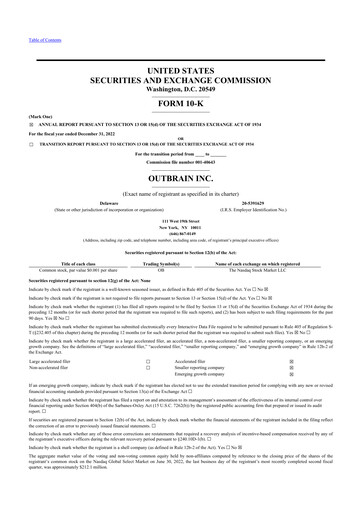 Thumbnail Outbrain 10-K Annual Report 2022