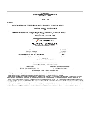 Vorschaubild Alarm.com
 10-K Jahresbericht 2016