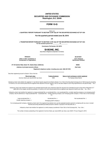 Thumbnail SI-BONE 10-Q Quarterly Report FY 