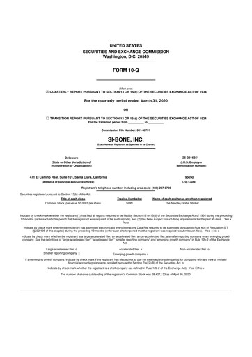 Thumbnail SI-BONE 10-Q Quarterly Report FY 