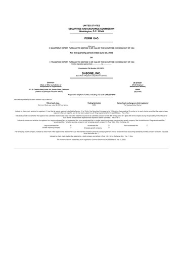 Thumbnail SI-BONE 10-Q Quarterly Report FY 