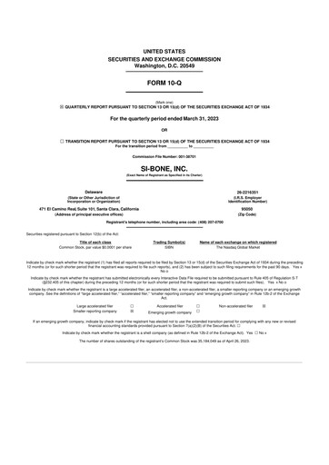 Thumbnail SI-BONE 10-Q Quarterly Report FY 