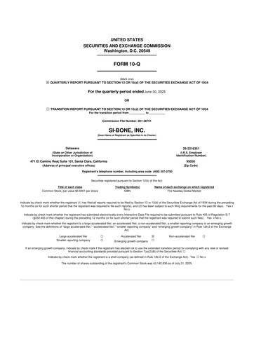 Thumbnail SI-BONE 10-Q Quarterly Report FY 