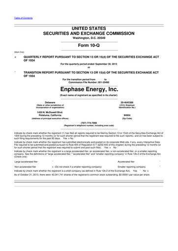 Thumbnail Enphase Energy
 10-Q Quarterly Report FY2013 