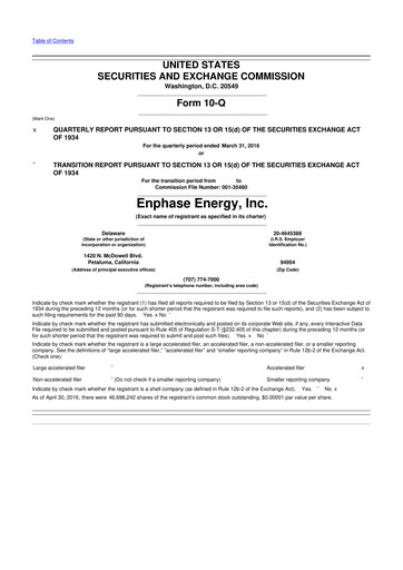 Thumbnail Enphase Energy
 10-Q Quarterly Report FY2016 