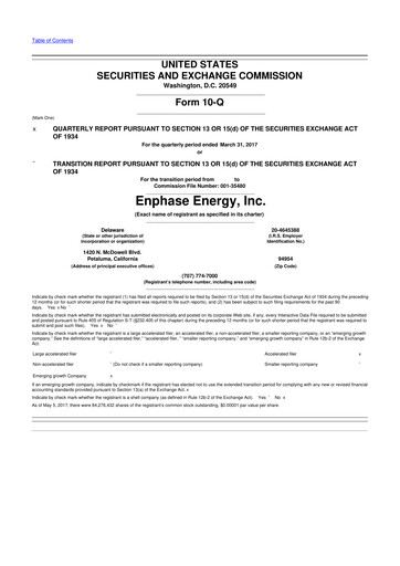 Thumbnail Enphase Energy
 10-Q Quarterly Report FY2017 