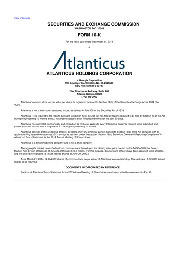 Thumbnail Atlanticus 10-K Annual Report 2013