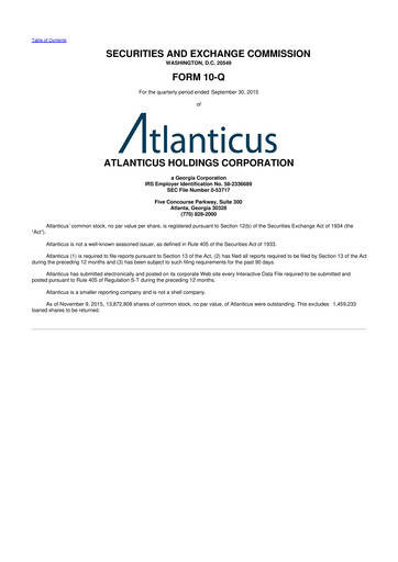 Thumbnail Atlanticus 10-Q Quarterly Report FY2015 