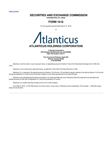 Thumbnail Atlanticus 10-Q Quarterly Report FY2016 