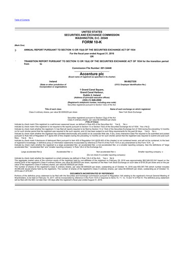 Thumbnail Accenture 10-K Annual Report 2016