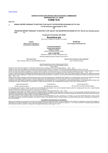 Thumbnail Accenture 10-K Annual Report 2017