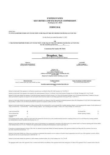 Thumbnail Dropbox 10-K Annual Report 2023