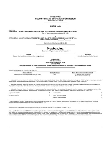 Thumbnail Dropbox 10-Q Quarterly Report FY2024 