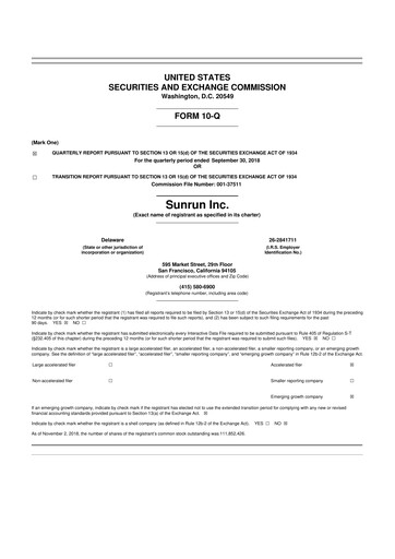 Thumbnail Sunrun
 10-Q Quarterly Report FY2018 