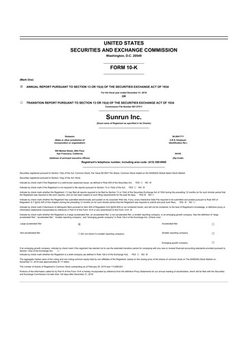 Thumbnail Sunrun
 10-K Annual Report 2018