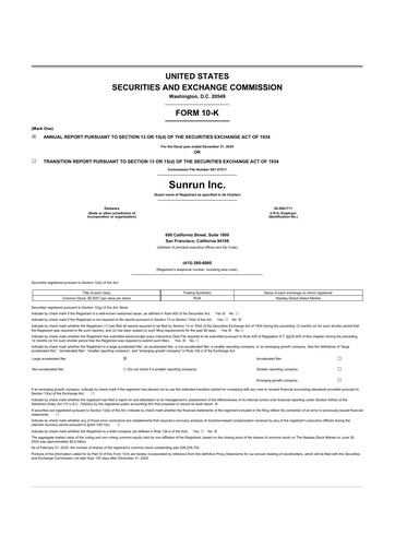 Thumbnail Sunrun
 10-K Annual Report 2024