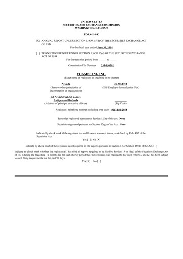 Thumbnail Esports Entertainment
 10-K Annual Report 2015