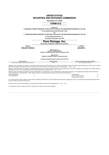 Vorschaubild Pure Storage
 10-Q Quartalsbericht 2026 