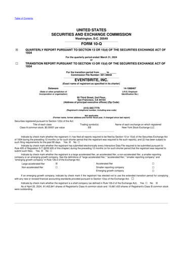 Thumbnail Eventbrite 10-Q Quarterly Report FY2024 