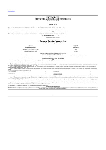 Thumbnail Terreno Realty
 10-K Annual Report 2024