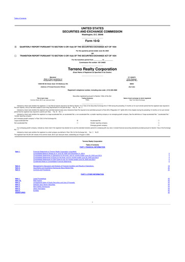 Thumbnail Terreno Realty
 10-Q Quarterly Report FY2025 
