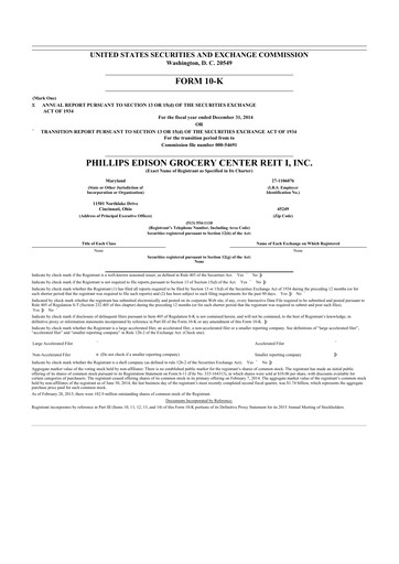 Thumbnail Phillips Edison & Company 10-K Annual Report 2014