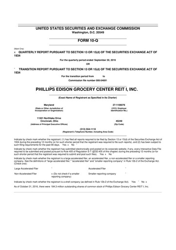 Thumbnail Phillips Edison & Company 10-Q Quarterly Report FY2016 