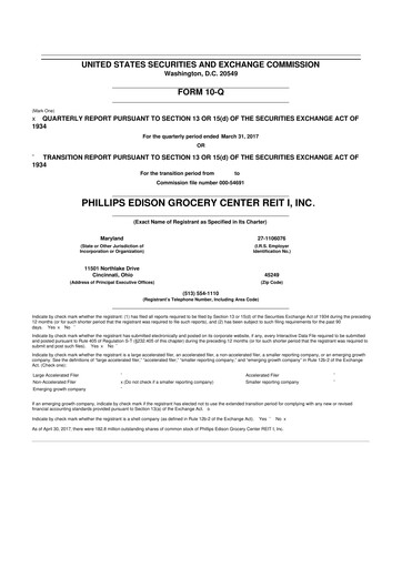 Thumbnail Phillips Edison & Company 10-Q Quarterly Report FY2017 