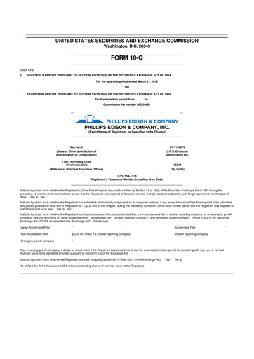 Thumbnail Phillips Edison & Company 10-Q Quarterly Report FY2018 