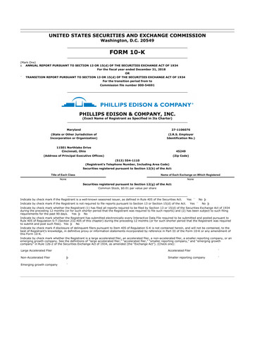 Thumbnail Phillips Edison & Company 10-K Annual Report 2018