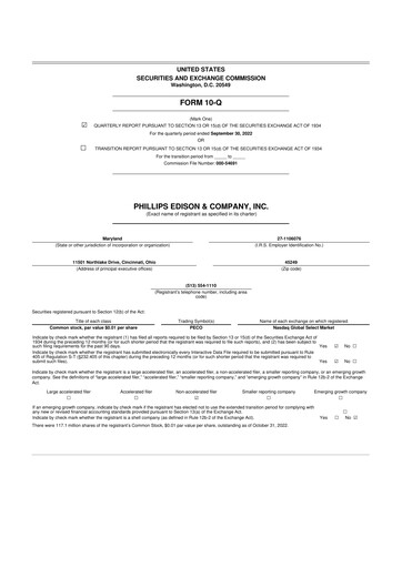 Thumbnail Phillips Edison & Company 10-Q Quarterly Report FY2022 