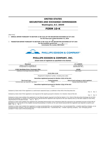 Thumbnail Phillips Edison & Company 10-K Annual Report 2023