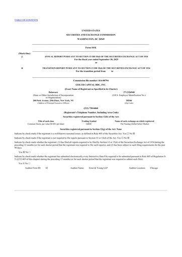 Thumbnail Golub Capital 10-K Annual Report 2025