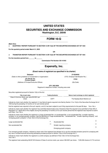 Thumbnail Expensify 10-Q Quarterly Report FY2023 
