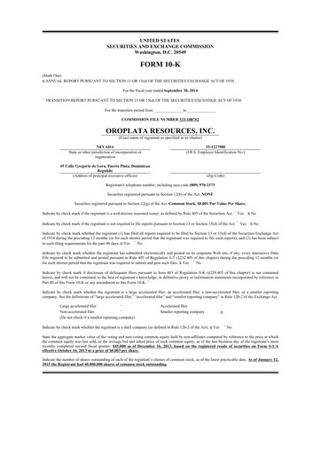 Thumbnail American Battery Technology Company 10-K Annual Report 2014