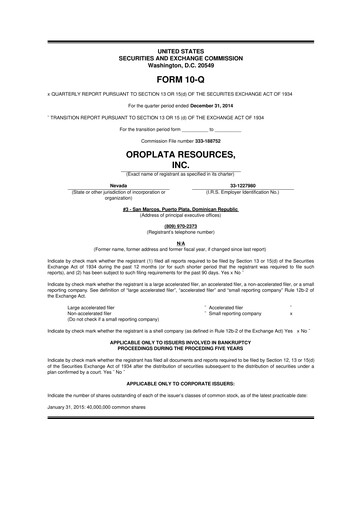 Thumbnail American Battery Technology Company 10-Q Quarterly Report FY2015 