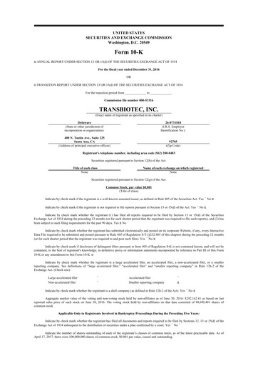 Thumbnail SOBR Safe 10-K Annual Report 2016