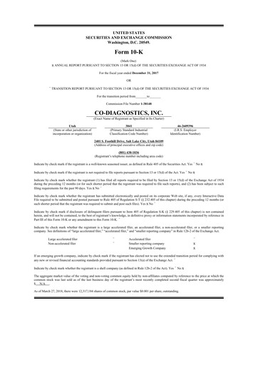 Thumbnail Co-Diagnostics
 10-K Annual Report 2017