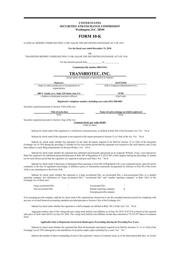 Thumbnail SOBR Safe 10-K Annual Report 2018