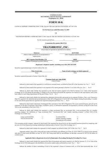 Thumbnail SOBR Safe 10-K Annual Report 2019