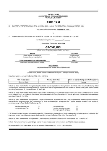 Miniature Upexi 10-Q Rapport trimestriel 2022 