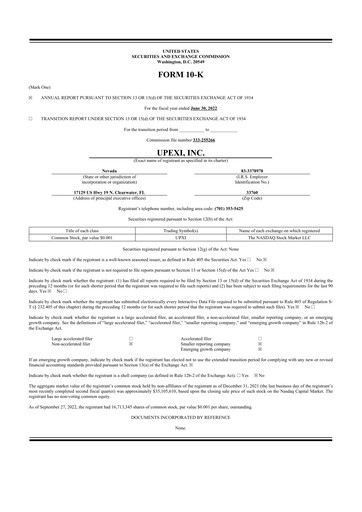 Thumbnail Upexi 10-K Annual Report 2022