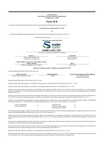 Thumbnail SOBR Safe 10-K Annual Report 2023