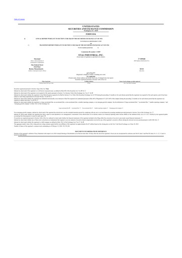 Thumbnail STAG Industrial 10-K Annual Report 2023