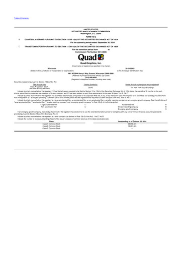 Miniature Quad 10-Q Rapport trimestriel 2024 
