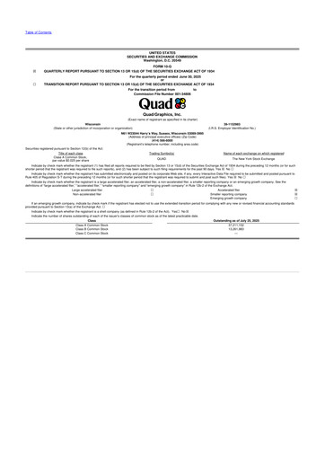 Miniature Quad 10-Q Rapport trimestriel 2025 
